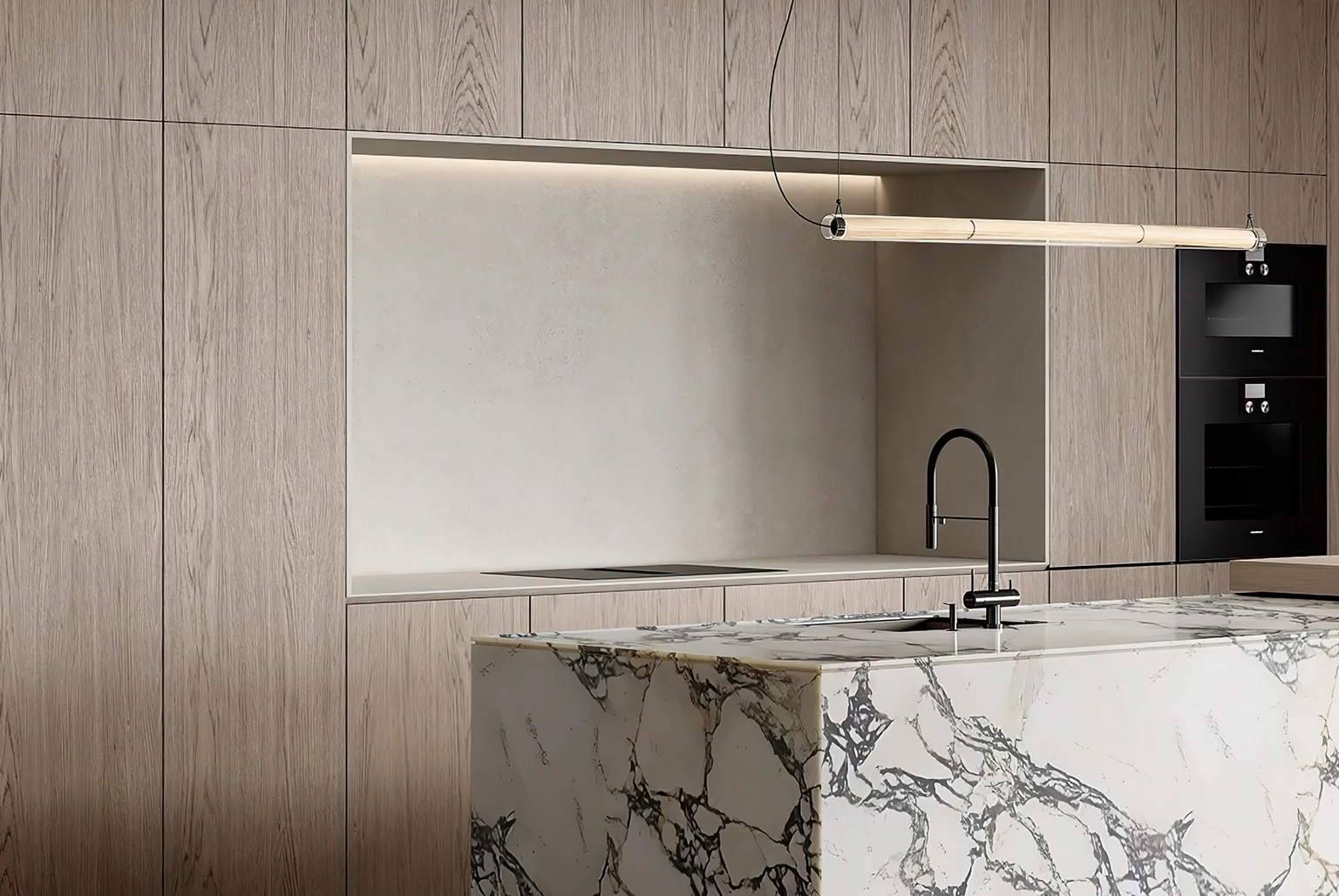 combinacion-cocina-marmol-madera