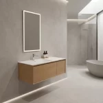 Mueble de Baño Kronos Roble De 1200x470x410Mm con Tablero Matt Signature