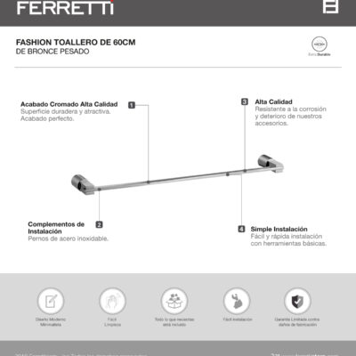 Toallero Fashion de 60cm