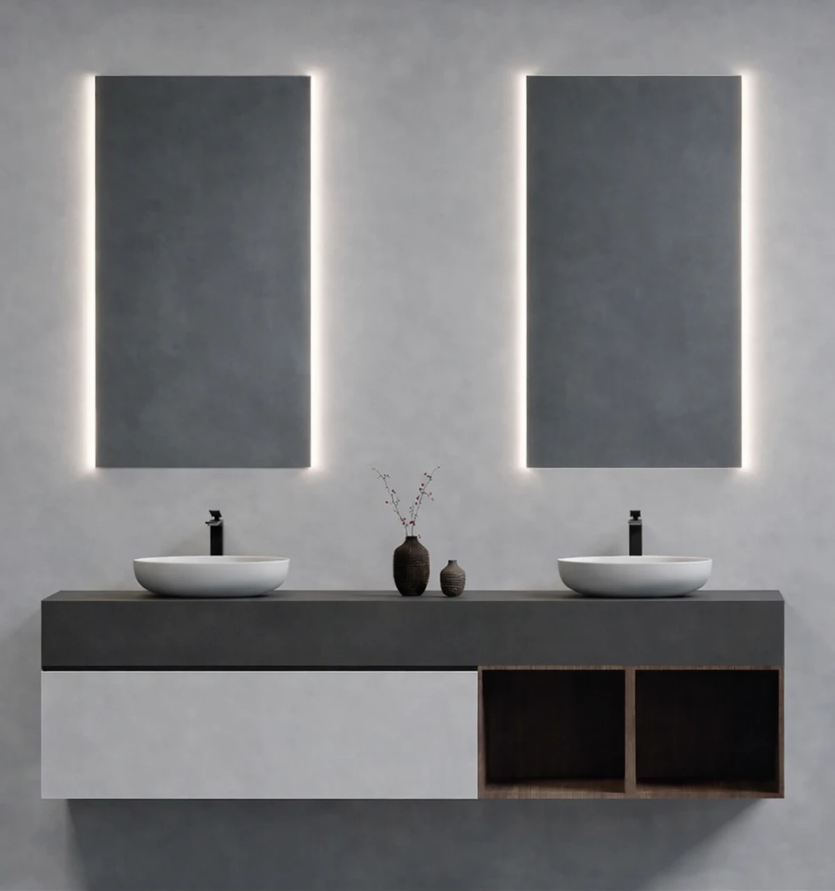 Espejo Apolo De 1100x600mm Sensor Reversible, Con Luz Led De 3 Colores Ajustable (Blanca-Neutra-Cálida) Y Pad Anti Fog Ferretti