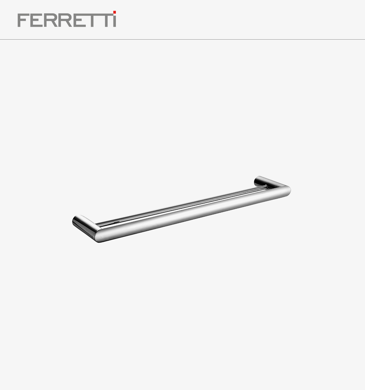 Toallero Doble 60 cm Milano Plus 1 Toallero Doble 60 cm Milano Plus