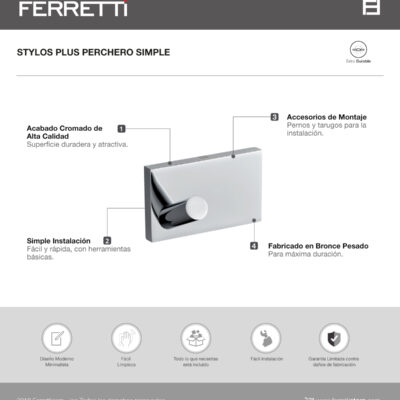 Perchero Simple Stylos Plus