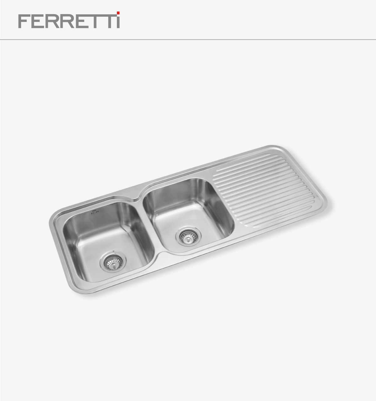 Fashion de 2 pozas con rebose Sobrepuesto 118x48x18cm 1 Fashion de 2 pozas con rebose Sobrepuesto 118x48x18cm