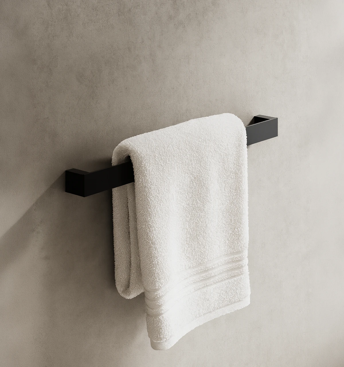 Toallero 60 cm Flatt Minimal Negro