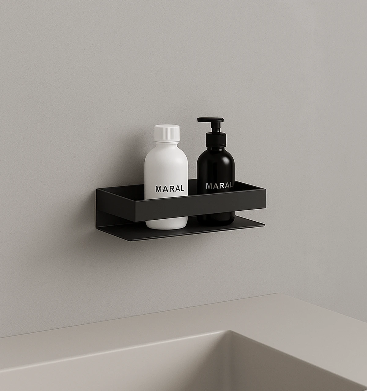 Porta Frascos Negro Flatt Minimal Ferretti