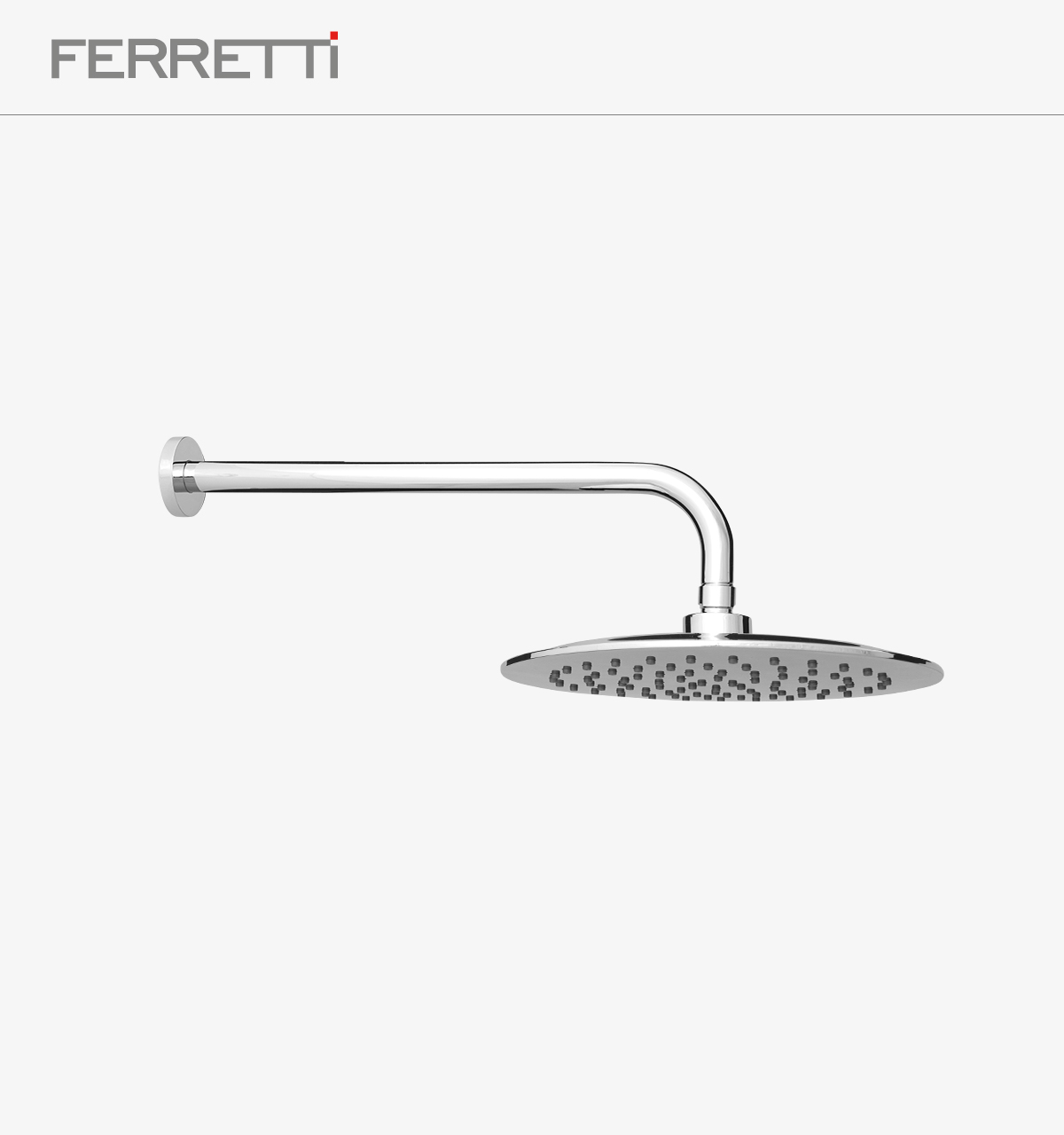 Milano Ducha Española de 10" de ABS con Brazo Redondo de 35 cm de Bronce Pesado