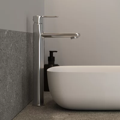 Grifería Milano Plus Monocomando Lavatorio Alto al Mueble