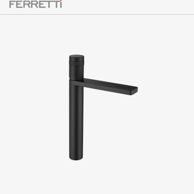 Eos Lavatorio Negro Alto al Mueble