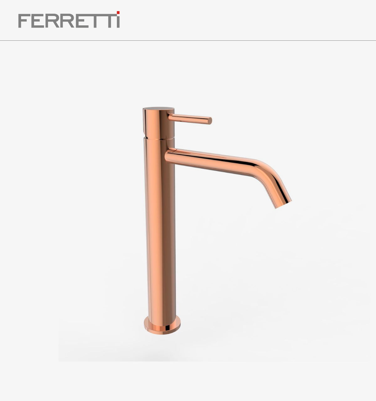FA7917-HOLLAND-MAX-LAVATORIO-ROSE-GOLD-MATE-ALTO-AL-MUEBLE-FERRETTI-1 Grifería Holland Max Lavatorio Rose Gold Mate Alto al Mueble - Image 1