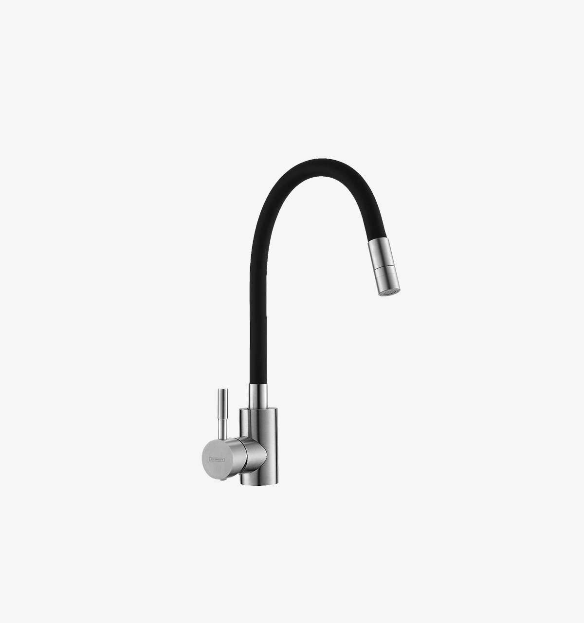FA8801-griferia-nua-monocomando-doble-funcion-con-pico-flex-negro-de-acero-inoxidable Grifería Nua monocomando doble función con pico flex negro de acero inoxidable - Image 1