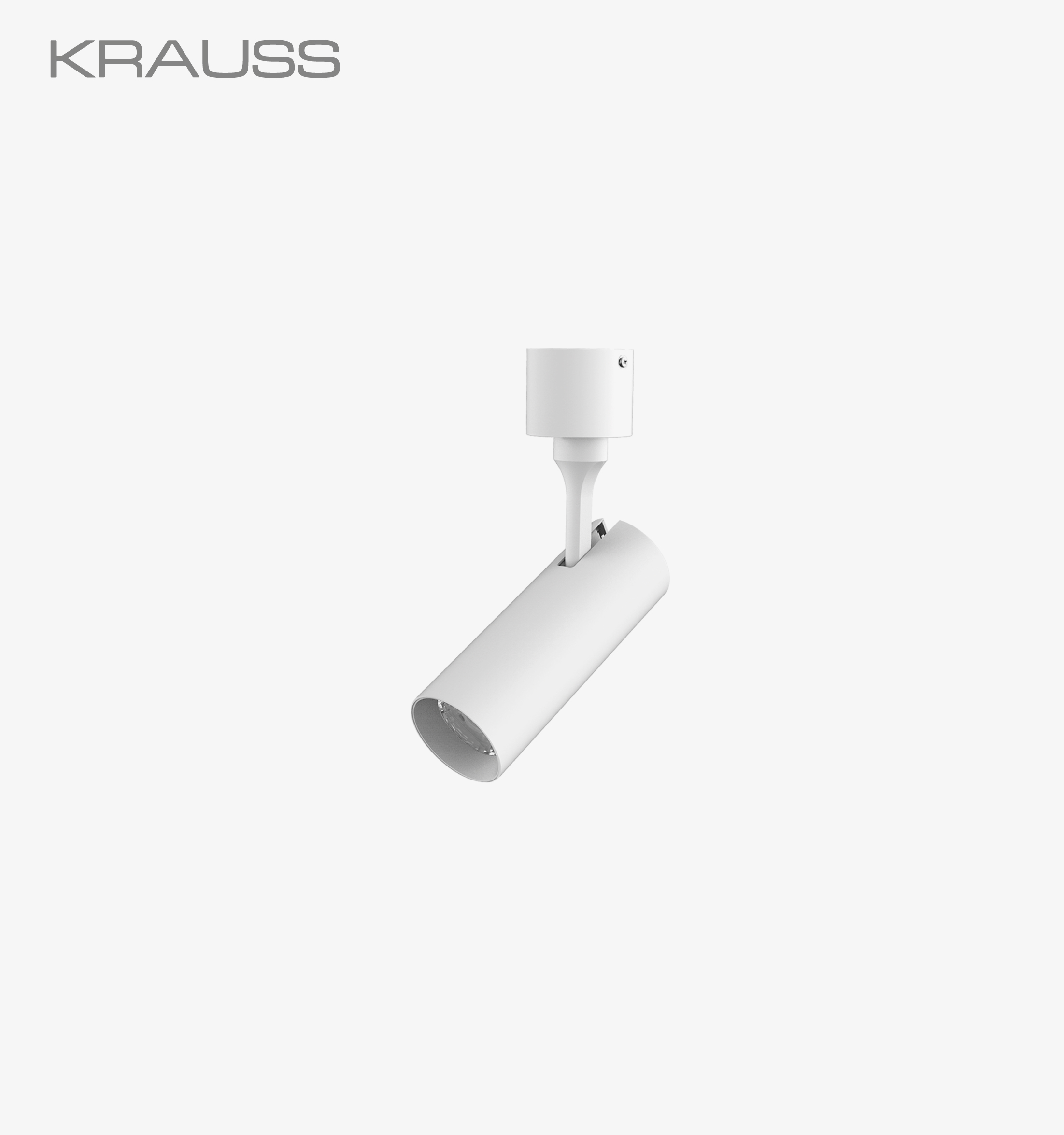 K301014 Celine Proyector Empotrable Led Dirigible Redondo Blanco, 144*50*144mm, 4000k, 7w, Ra>90 Krauss - Image 1