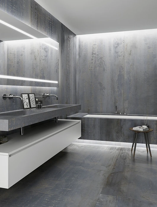 Porcelanato metalico