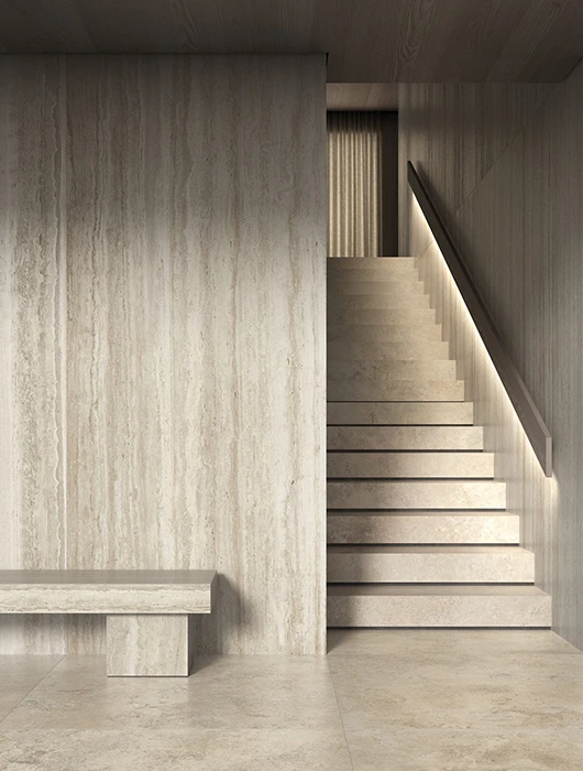porcelanato travertino