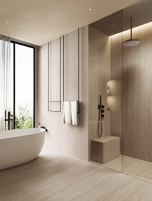 Piedra Sinterizada Look Travertine