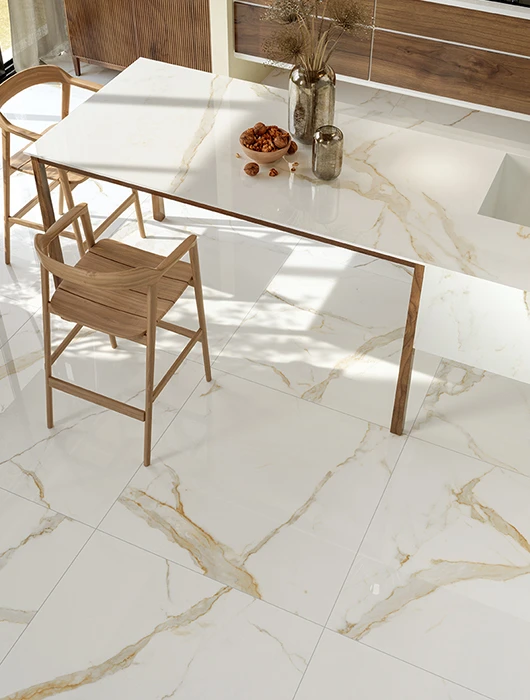 Porcelanato Scultorea Calacatta Oro Fino