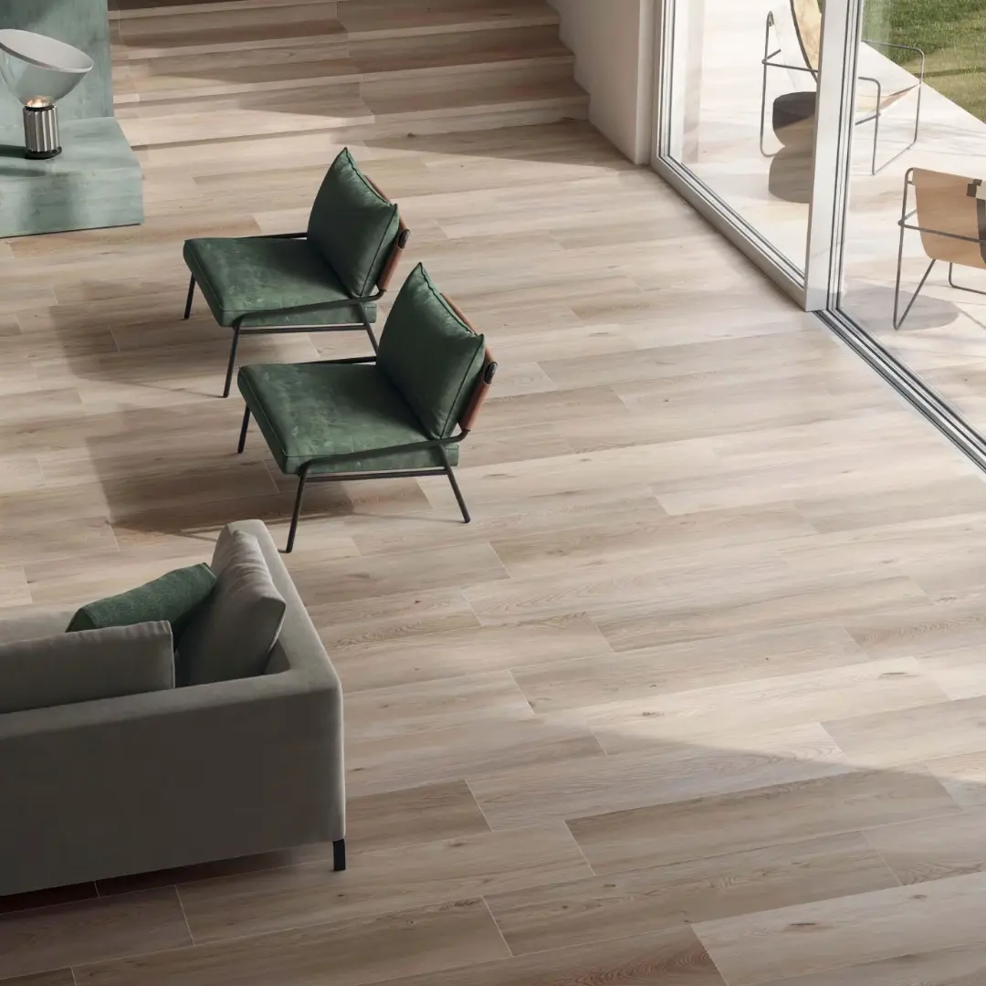 Piso porcelanato madera