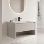 Mueble de Baño Kronos Latte De 800x470x510Mm con Tablero Matt Signature