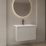 Mueble de Baño Alpha Latte De 600x470x470Mm con Tablero Matt Signature